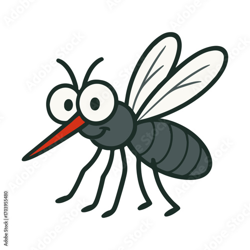 Cartoon mosquito insect illustration