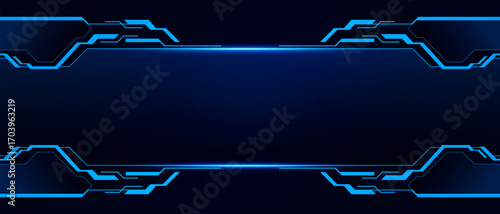 Sci fi futuristic user interface, HUD template frame design, Technology abstract background	
