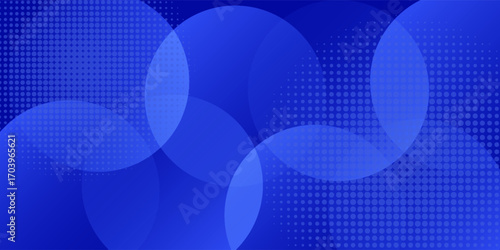 Abstract blue color background. Blue circle background.