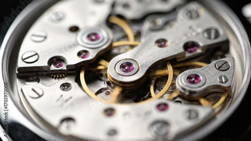 Wallpaper Mural Complex Timepiece Mechanism Macro View Intricate Gears and Precision Torontodigital.ca