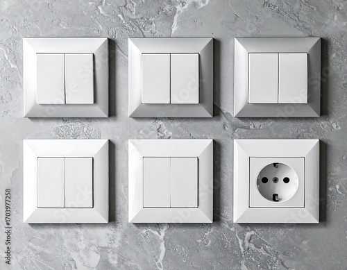 Modern electrical switches and socket