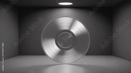Vinyl record music audio sound dj turntable retro vintage musical album disc entertainment collection 100