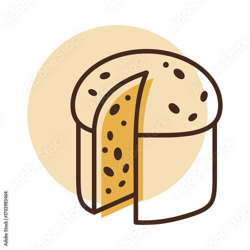 Traditional Italian Panettone Holiday Bread