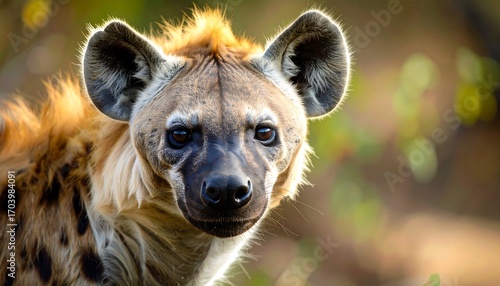 Close-up of a spotted hyena