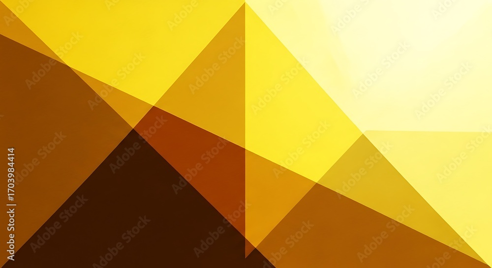 Fototapeta premium Elegant geometric background with warm yellow and brown tones for modern design projects and creative campaigns