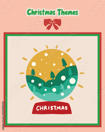 Cute Christmas lettering vector stickers perfect for holiday packaging, card making, and DIY projects
