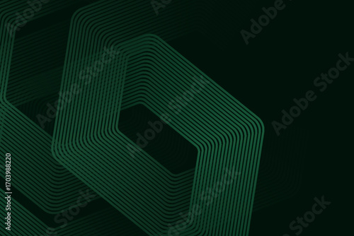 Green cyberspace hexagonal background. Hexagonal grid technology pattern. eps10