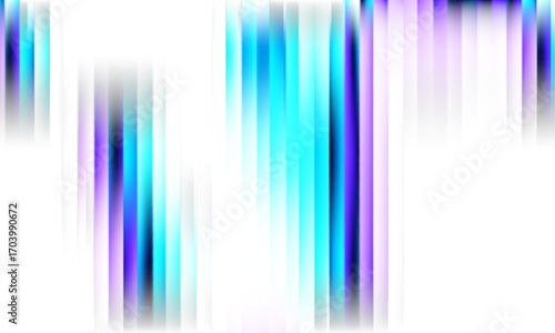 Fractal Glass Gradient Vector Texture. Reed vertical lines patterned glass, overlay with transparent background. Universal blue black background stylish gradient