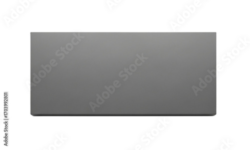 Wallpaper Mural A minimalist gray rectangle against a black background showing a sleek modern design element shape Torontodigital.ca