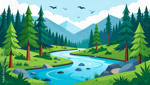 Flowing Forest River