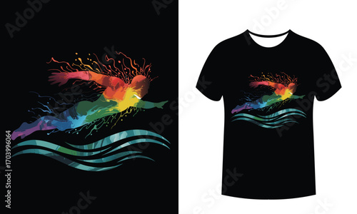 A Swim Graphic Design
