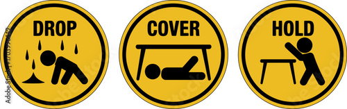 Earthquake safety drop cover hold drill emergency preparedness