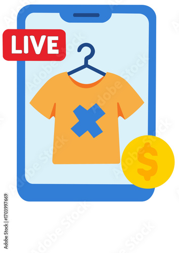 social media marketing illustration