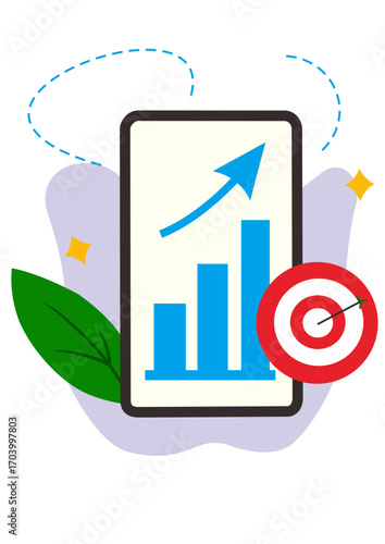 social media marketing illustration