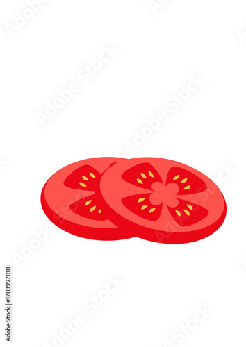 tomato slices illustration