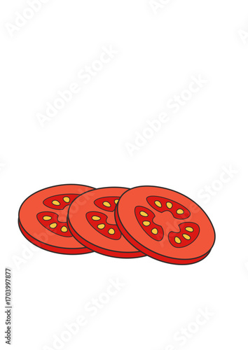 tomato slices illustration