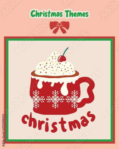 Cute Christmas lettering vector stickers perfect for holiday packaging, card making, and DIY projects