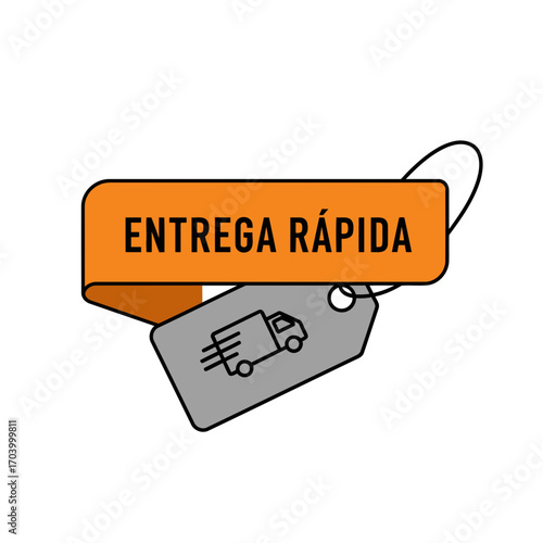 Fast Delivery and Shipping Service Vector Icon