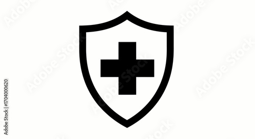 Healthcare Shield Security Symbol Medical Health Protection Symbol