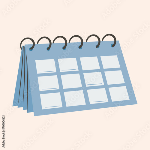 Calendar icon with Schedule Time Reminder Planner Vector illustration.