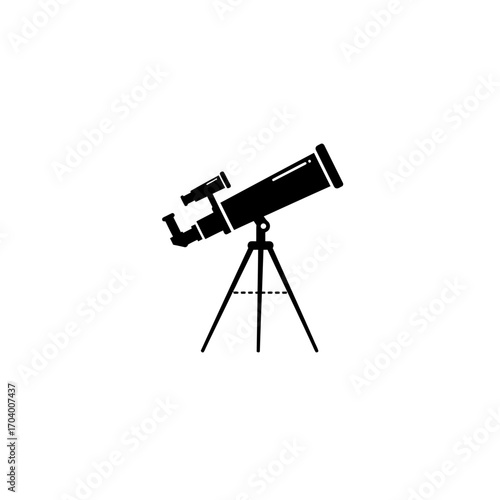 Astronomy Telescope Icon Explore the Cosmos with this Stellar Image