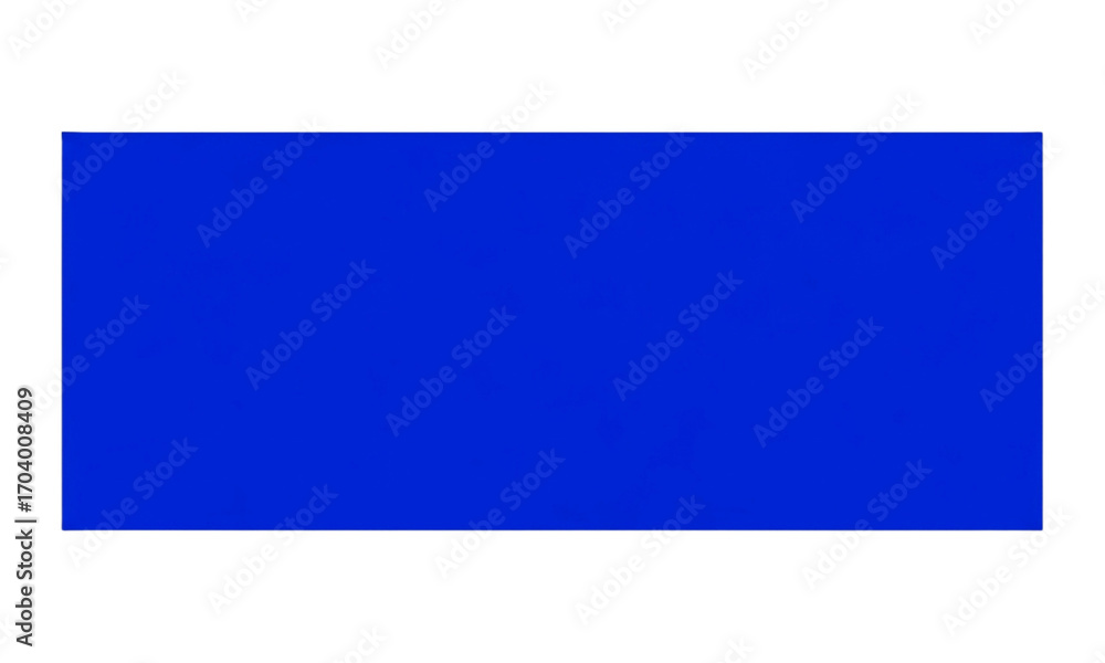 Fototapeta premium A rectangular shape with a solid blue fill set against a black background with a gray line below