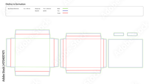 Cigar Box Packaging Template | Premium Tobacco Box Die Cut Vector Design 