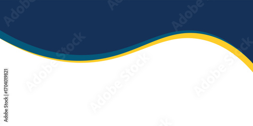 abstract business banner background design with wavy shapes. modern design