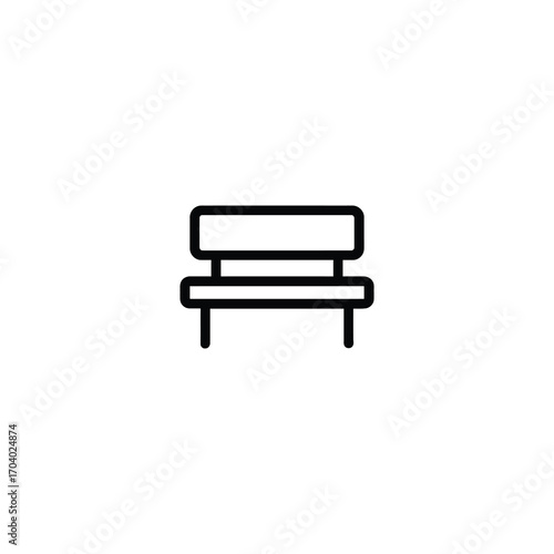 Vector Park Bench Icon