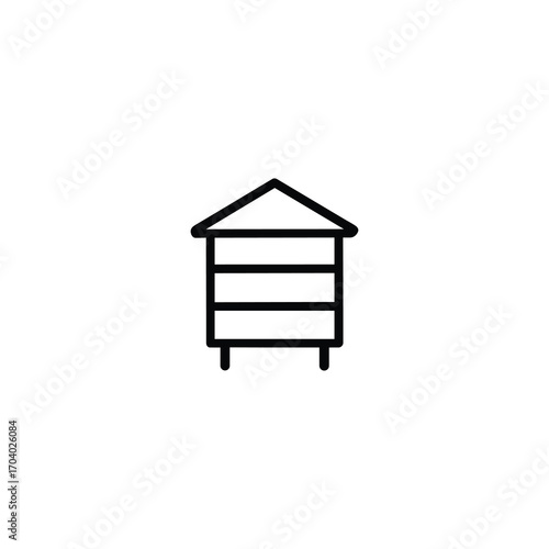 Vector Apiary Beehive Icon