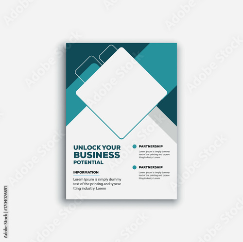 creative business flyer design template