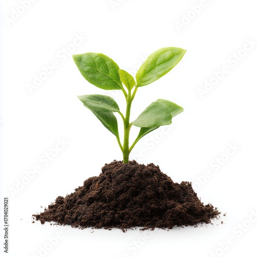 Wallpaper Mural A Tiny Sprout Emerging from the Earth , isolated on white background png Torontodigital.ca