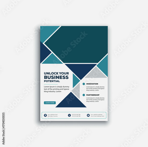 creative business flyer design template