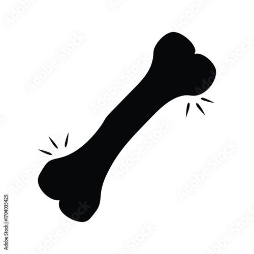 vector illustration of a dog foot