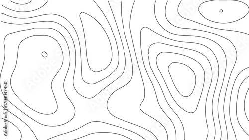 Topography world map vector template with vintage cartography line patterns, detailed elevation contours, and retro outdoor style, perfect for hiking, trekking, exploration, adventure travel design pr