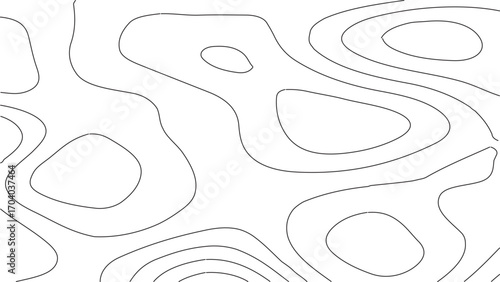 Topography world map vector template with vintage cartography line patterns, detailed elevation contours, and retro outdoor style, perfect for hiking, trekking, exploration, adventure travel design pr