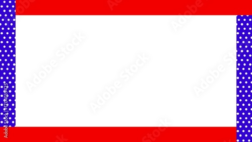 Free Download Cute and pop frame background of simple polka dot tape - GFXLoad