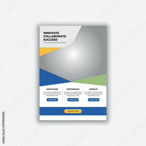 creative business flyer design template