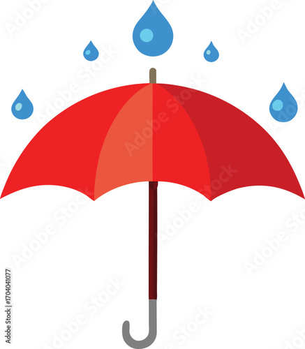 umbrella and rain