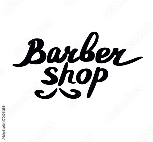 Barber shop calligraphy,