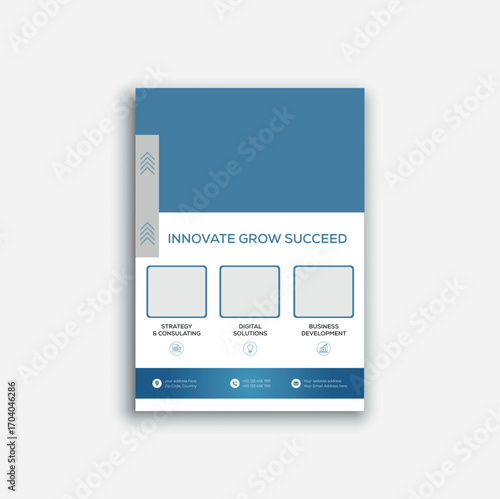 creative business flyer design template