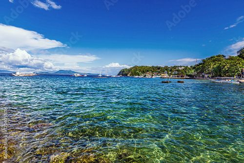 View into land of Puerto Galera, Oriental Mindoro, Mindoro, Philippines
