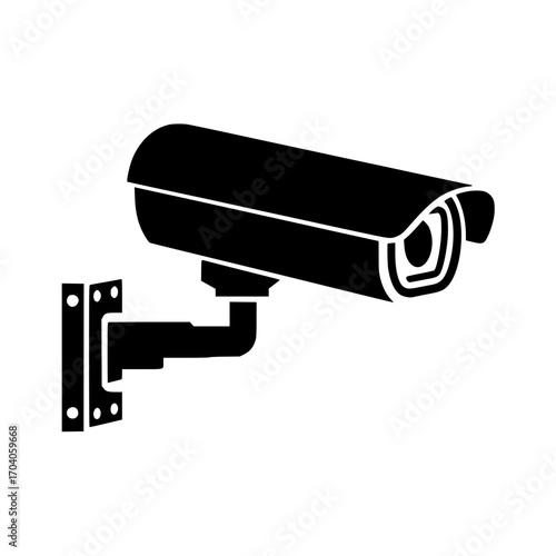 Modern security camera mounted outdoors for vigilant surveillance and protection