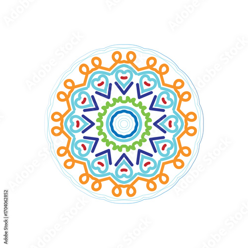 New Stylish Colorful Mandala