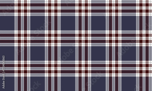 Seamless plaid pattern, purple, white, dark red for designing clothes, skirts, pants, dresses, casual or contemporary fashion with unique style, vector illustration.