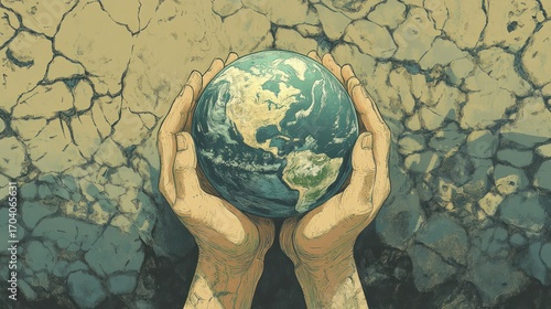 grunge background with tree