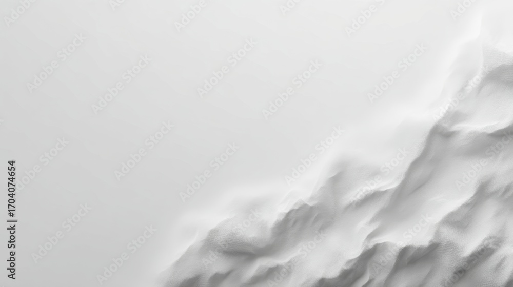 Obraz premium White Abstract Background with Soft Textures, Subtle Shadows, and Gentle Waves for Minimalist and Modern Design Projects