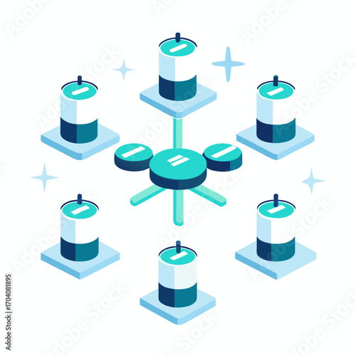 Futuristic drone charging station network technology