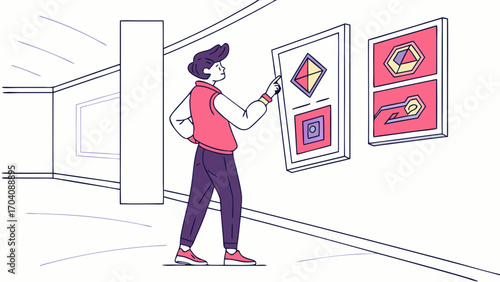 NFT Digital Collectibles Marketplace Concept – Vector of Blockchain Art, Modern Technology, and  Business