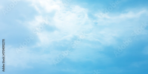 Blue air daylight natural fresh clouds fluffy panorama atmosphere love canvas white background image surface splashed wallpaper.